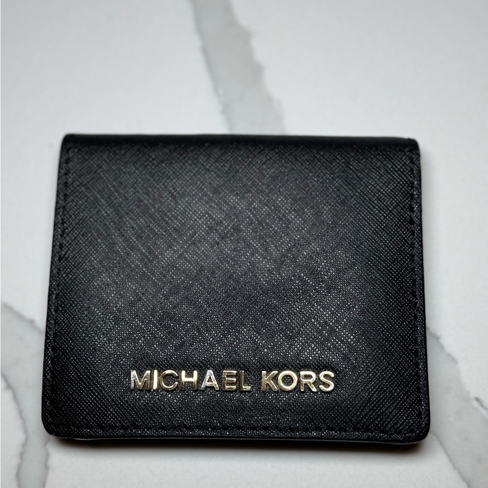Michael Kors Black Saffiano Leather Card Holder